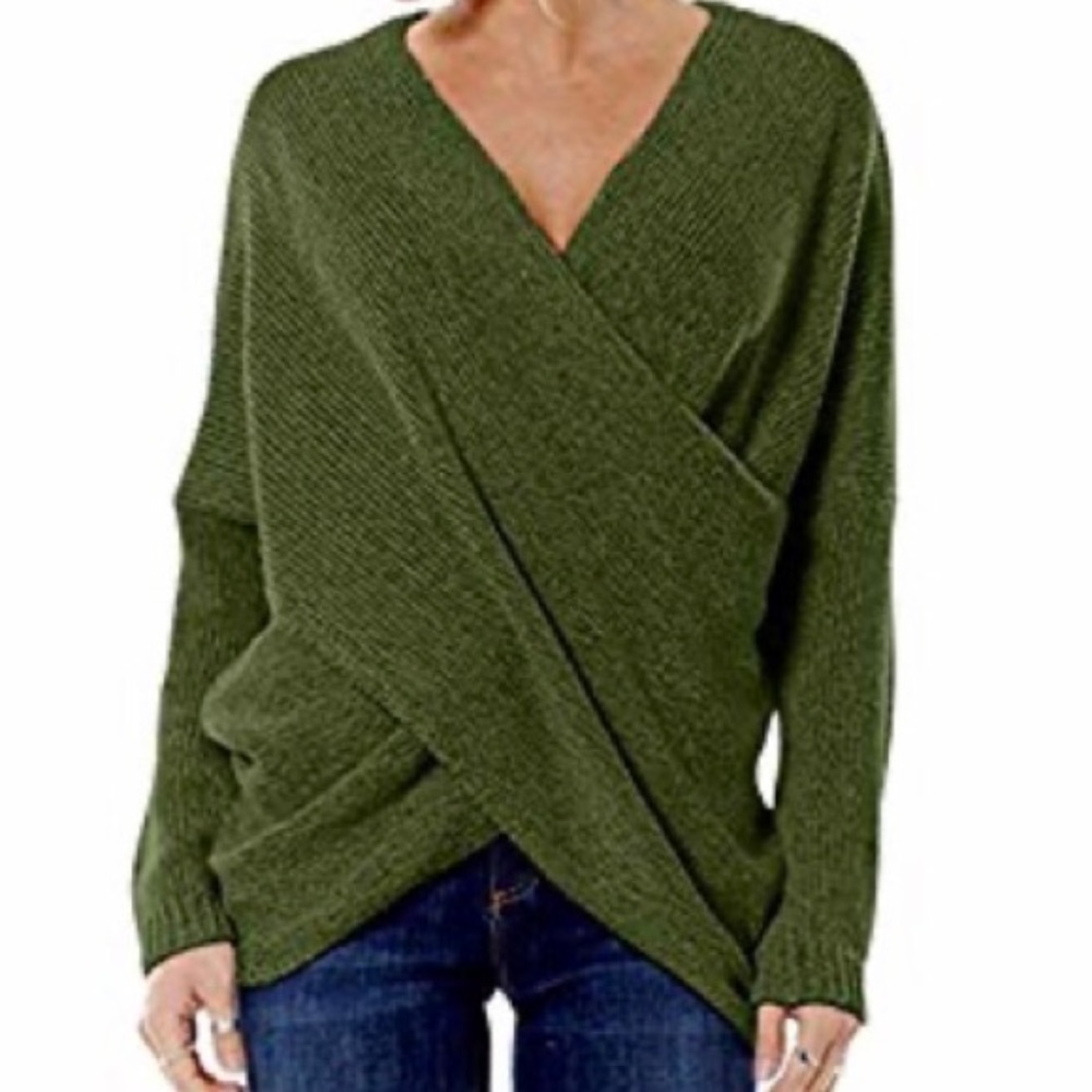 NWOT Surplice Sweater